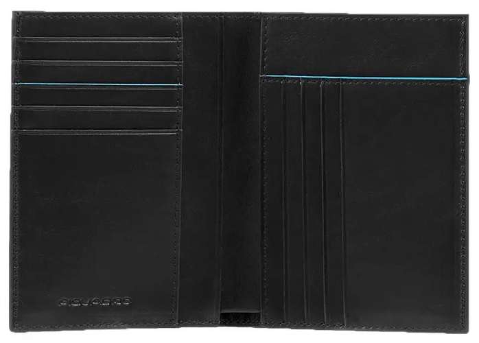 Кошелек мужской Piquadro Blue Square Revamp, кожа натуральная, черный  [pu1393b2vr/n]